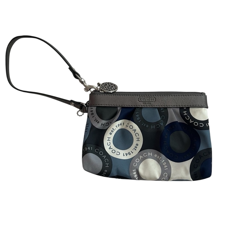 Coach Signature Y2K Black, Navy Blue, White, and Grey Wrislet